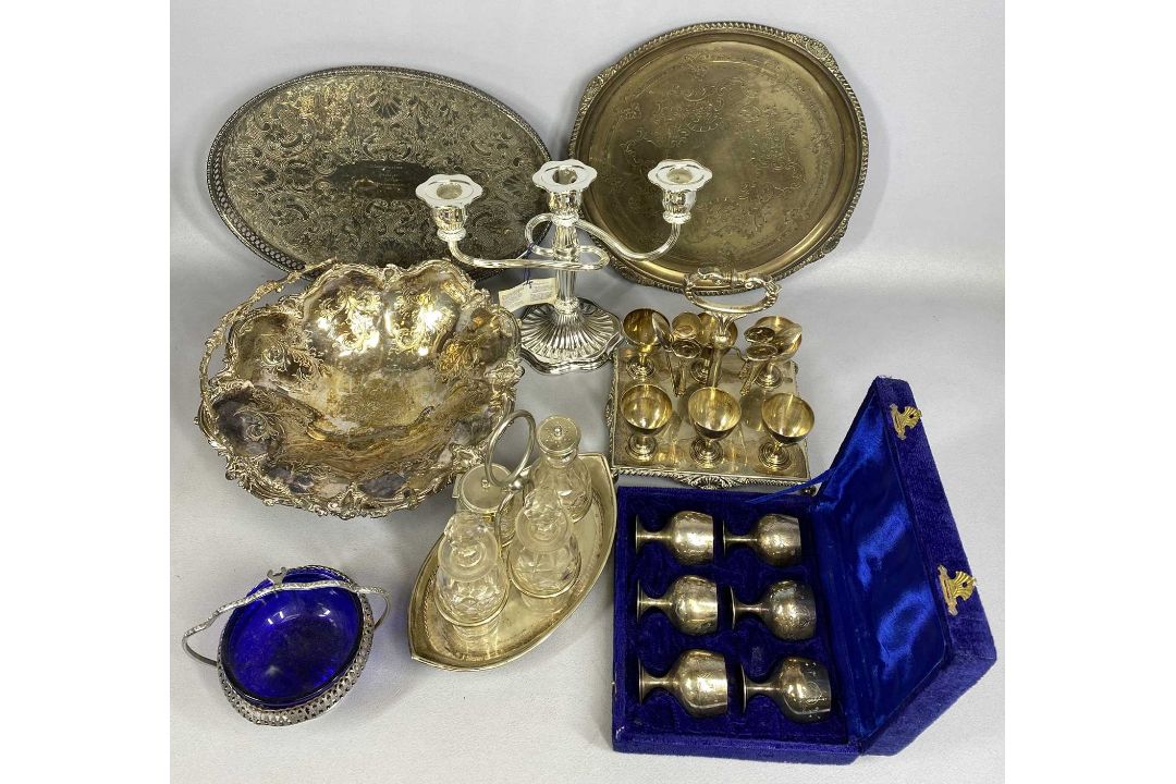 VARIOUS EPNS, CUTLERY SETS, SOUVENIR SPOONS & RACK Provenance: private collection Wrexham - Image 4 of 4