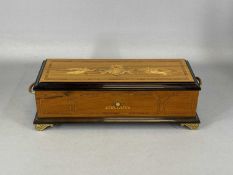 SWISS REUGE MUSIC BOX by Franklin Mint, 1986, 'La Musiea d' Italia' grand opera music box, high