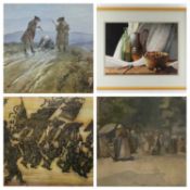 GORDON BROWNE watercolour – titled verso ‘Better Alone than in Bad Company’, 24 x 34.5cms.