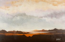 LEE REYNOLDS oil on canvas - coastal landscape, signed, 77 x 120cms Provenance: private collection