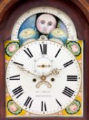 19TH C. MAHOGANY & OAK INLAID 8-DAY LONGCASE CLOCK, Jno. Jarvis (Whitchurch), swan neck pediment