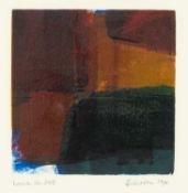 ‡ MARTYN BREWSTER monoprint - entitled verso, 'Lowick 268', on Gill George Gallery London label,