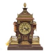 19TH C. CONTINENTAL MANTEL CLOCK , 4.5