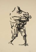 ‡ OLIFFE RICHMOND (AUSTRALIAN 1919-1977) limited edition (24/250) lithograph - entitled, 'Big Man'