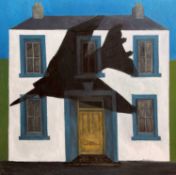 ‡ PHILIP MUIRDEN (1932-2023) oil on canvas - entitled verso, 'Safe as Houses', signed, 120 x