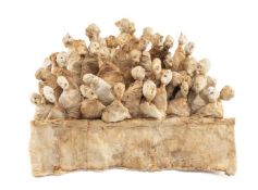 ‡ TADEK BEUTLICH (1922-2011) mixed media relief sculpture - entitled verso, 'Spectators II', 27cms