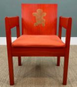 1969 PRINCE OF WALES INVESTITURE CHAIR, designed by Lord Snowdon and manufactured by Welsh Remploy
