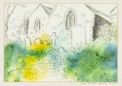 DOROTHY MORRIS mixed media - 'St Ishmaels', signed, 20 x 29cms Provenance: private collections