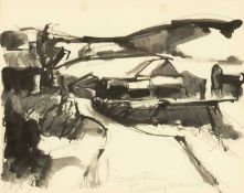 ‡ WILL ROBERTS R.C.A. (1907-2000) pen and wash - entitled verso, 'Tynywaun' on Martin Tinney Gallery