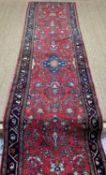SAROUK RUNNER, West central Iran, garden design, 302 x 76cms Private collection Cardiff Comments: