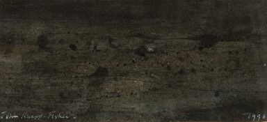 ‡ JOHN KNAPP-FISHER (1931-2015) watercolour - abstract landscape, fully signed and dated 1996, 7.5 x