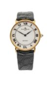 18CT GOLD BAUME & MERCIER BAUMATIC WRISTWATCH, ref. 35104, ser. no. 89***4, automatic movement,