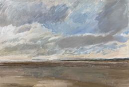 GORDON STUART watercolour - entitled verso 'View from Big Ben Rock - Between Ferryside and St