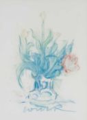‡ WILL ROBERTS (1907-2000) pastel – Falling Tulips, signed with initials, 39 x 29cms Provenance: