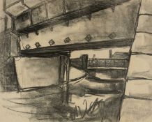 WILL ROBERTS pencil – Neath Canal, 44 x 55cms  Provenance: private collection Bridgend