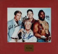 THE MOVIE / FILM / MEMORABILIA CLUB HOUSE: The A-Team publicity photograph with engraved plaque,