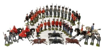 THE MILITARY / TOY COLLECTOR'S CLUB HOUSE: GROUP OF BRITAINS LEAD SOLDIERS (49), including