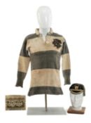 THE RUGBY UNION CLUB HOUSE: 1915 BARBARIANS RFC JERSEY MATCH WORN ON THE OCCASION OF THE FIRST