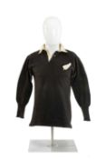 THE RUGBY UNION CLUB HOUSE, 1953 ALL BLACKS JERSEY, MATCH PLAYED BY BRIAN BERNARD JAMES