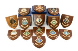 THE MARITIME / MARINE / NAVAL CLUB HOUSE: VARIOUS PLAQUES / CRESTS comprising a total of fourteen