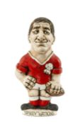 THE RUGBY UNION CLUB HOUSE: WORLD OF GROGGS MODEL OF MIKE 'SPIKEY' WATKINS wearing Wales kit,