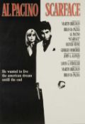 THE MOVIE / FILM / MEMORABILIA CLUB HOUSE: AMERICAN ONE SHEET POSTER FOR SCARFACE printed in