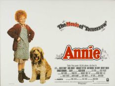 THE MOVIE / FILM / MEMORABILIA CLUB HOUSE: Annie quad poster, folded as issued Provenance: private