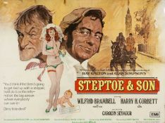 THE MOVIE / FILM / MEMORABILIA CLUB HOUSE: Steptoe & Son British quad poster, folded as issued