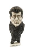 THE RUGBY UNION / FILM CLUB HOUSE: GROGG MODEL OF JAMES DEAN on a titled base, marked #55-'95, 23cms