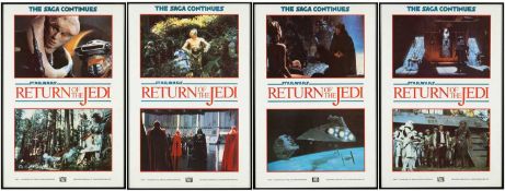 THE MOVIE / FILM / MEMORABILIA CLUB HOUSE: RETURN OF THE JEDI, four British lobby posters, rolled,
