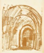 ‡ JOHN PIPER (English, worked Wales 1903-1992) 1964 lithograph - Malmsbury, Wiltshire: The South