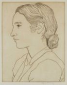 EDGAR HOLLOWAY (English, lived Wales 1914-2008) engraving - entitled verso, 'Daisy Monica Holloway