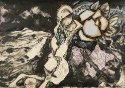 ‡ CERI RICHARDS CBE (Welsh 1903-1971) watercolour - entitled verso, 'The Force that Through the