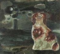 ‡ CLIVE HICKS-JENKINS (Welsh b.1951) acrylic on paper - entitled verso 'Moon Dog', signed and