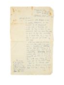DAVID JONES (1895-1974) HANDWRITTEN LETTER dated August 1959, addressed to Annwen Carey-Evans and