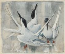 ‡ CHARLES FREDERICK TUNNICLIFFE RA OBE (English, worked Wales 1901-1979) watercolour and pencil -