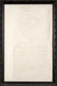 ‡ PAUL PETER PIECH (American, lived / worked Wales 1920-1996) rare white plastercast impression -