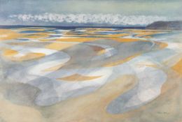 ‡ JOHN ELWYN (Welsh 1916-1997) limited edition (191/300) lithograph, 1988 - 'Laugharne Estuary