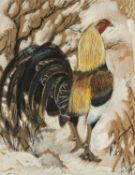 ‡ CHARLES FREDERICK TUNNICLIFFE RA OBE (English, worked Wales 1901-1979) mixed media - cockerel,