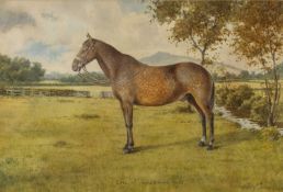 WARREN WILLIAMS (Welsh 1863-1918) watercolour - titled 'Eric, Gwern Borter, 1924', signed, 32.5 x