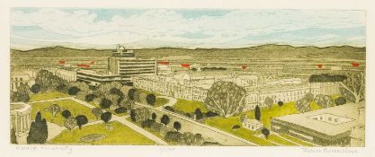 ‡ JOHN BRUNSDON (English 1933-2014) limited edition (1/75) coloured etching - entitled verso '