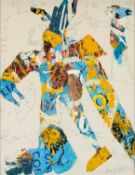 NEALE HOWELLS (Welsh b.1965) mixed media on paper - entitled, 'Anyworld', signed verso and dated