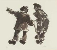 ‡ SIR KYFFIN WILLIAMS RA (Welsh 1918-2006) limited edition (artist proof) lithograph - two farmers