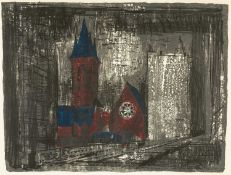 ‡ JOHN PIPER 1966 lithograph - entitled 'St. James' Westminster', 54 x 70cms Provenance: private