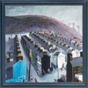 ‡ NICK HOLLY (Welsh b.1968) oil on board - entitled verso on Attic Gallery label, 'Fun and Games',