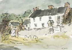 ‡ MIKE JONES (Welsh 1941-2022) mixed media on paper - entitled verso on Attic Gallery label 'The