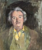 ‡ JOHN ELWYN (Welsh 1916-1997) oil on canvas - entitled verso, 'John Ormond (1923-1990)', signed and