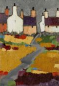 ‡ STEPHEN JOHN OWEN oil on canvas - titled verso 'Pen Bonc', signed with initials, 18 x 12cms