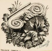 ‡ CHARLES FREDERICK TUNNICLIFFE RA OBE (English, worked Wales 1901-1979) ink drawing - entitled '