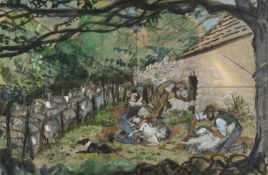 ‡ CHARLES FREDERICK TUNNICLIFFE RA OBE (English, worked Wales 1901-1979) mixed media - entitled